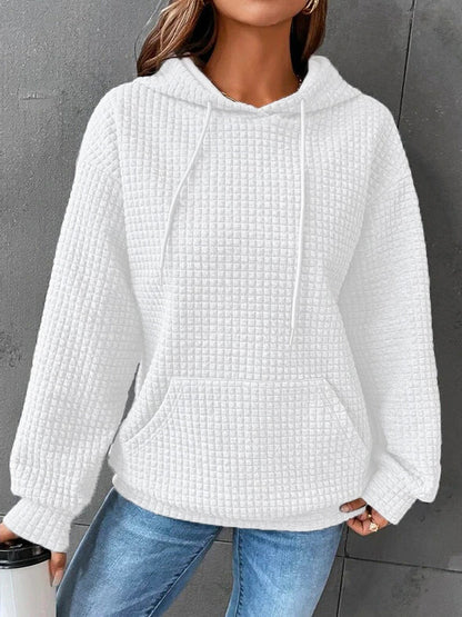 Sudadera con capucha y cordón para mujer