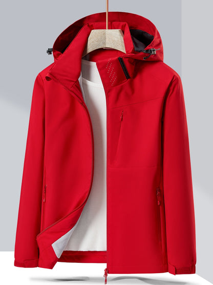 Elegante chaqueta de invierno de forro polar impermeable con capucha para mujer | Perfecta para actividades al aire libre