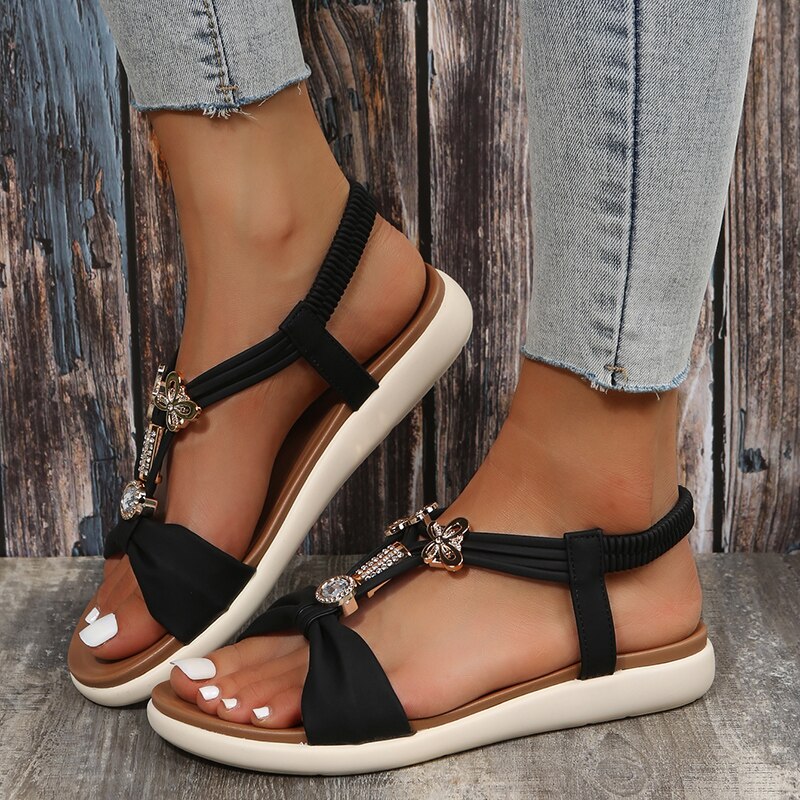 Camille® | Sandalias planas de inspiración bohemia