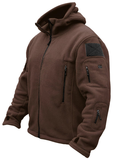 Cálida chaqueta polar cortaviento para hombre | Perfecta para actividades al aire libre