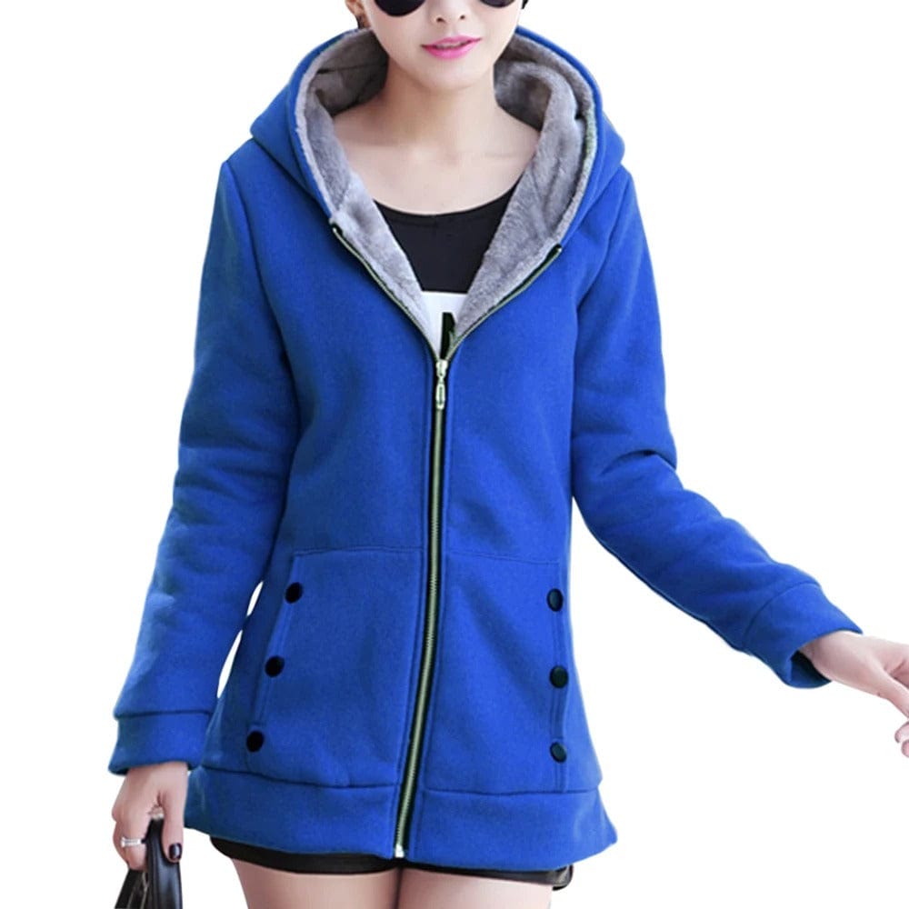 Chaqueta versátil con capucha para mujer
