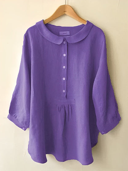 Dana | Cómoda blusa suelta con botones para mujer