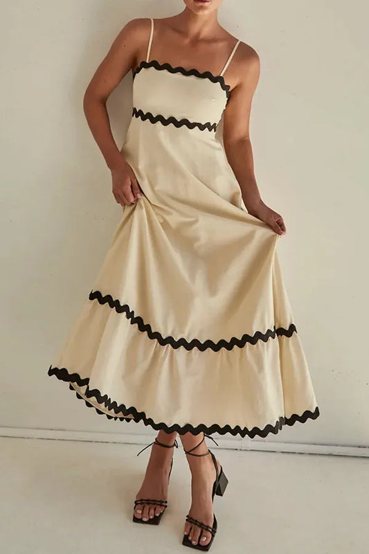 Vestido sin tirantes con cremallera