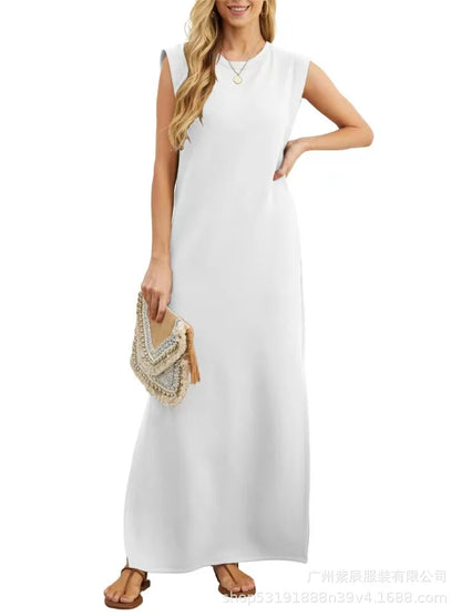 vestido casual holgado sin pliegues