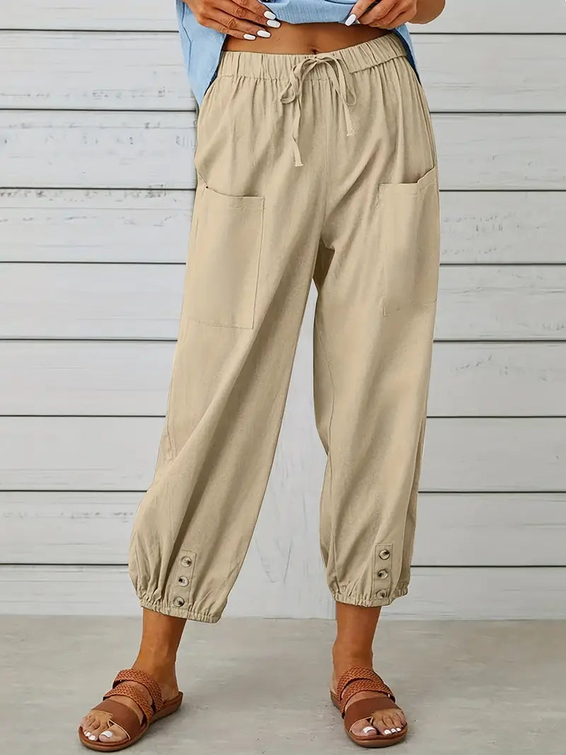 Pantalones cuadrados para señora