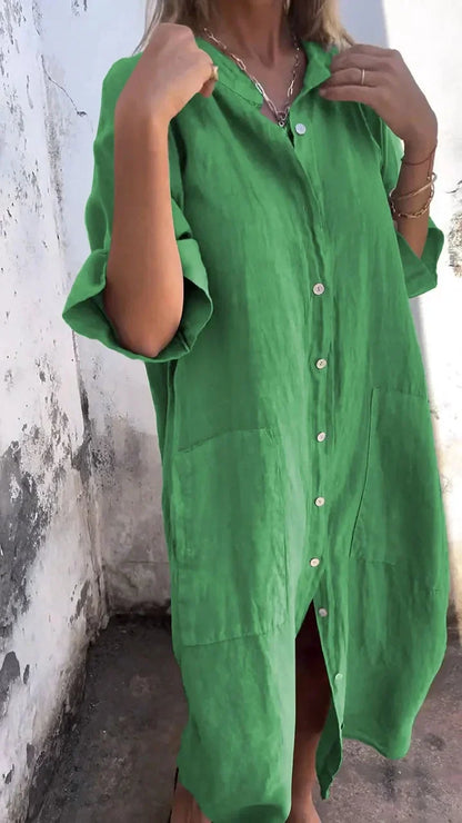 Long Casual shirt dress