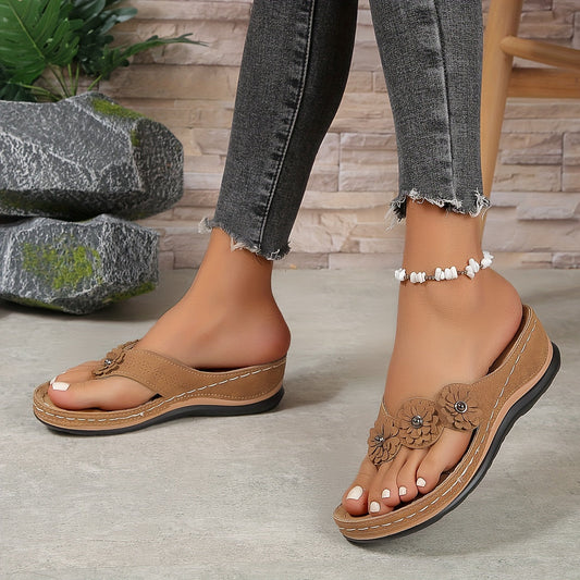 Trudy® | Sandalias elegantes y cómodas con tiras florales