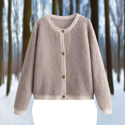 Chaqueta de punto atemporal: cálida y moderna para mujer