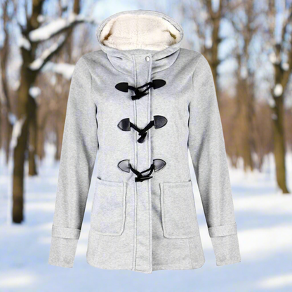 Chaqueta con capucha para mujer, acogedora, moderna y funcional