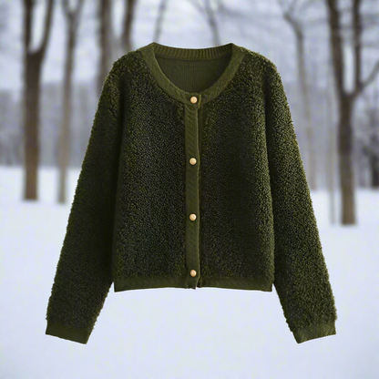 Chaqueta de punto atemporal: cálida y moderna para mujer