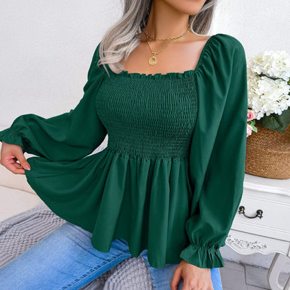 Hazel Camisa de gasa de manga larga