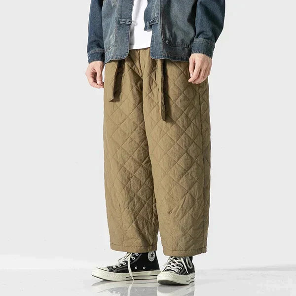 Juris- Pantalones de chándal térmicos acolchados gruesos