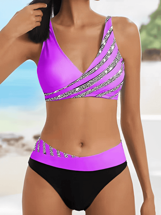 Ami - Bikini de lujo a rayas para el verano