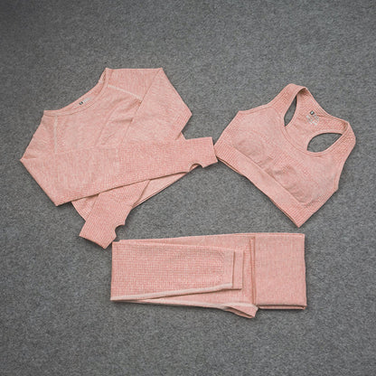 Conjunto de pantalón de yoga ajustado y de secado rápido