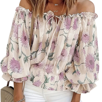 Elegante blusa floral para mujer