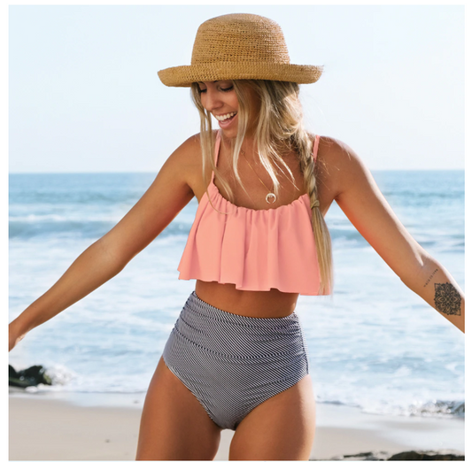 Bikini Belle Mae | Un bikini colorido con volantes