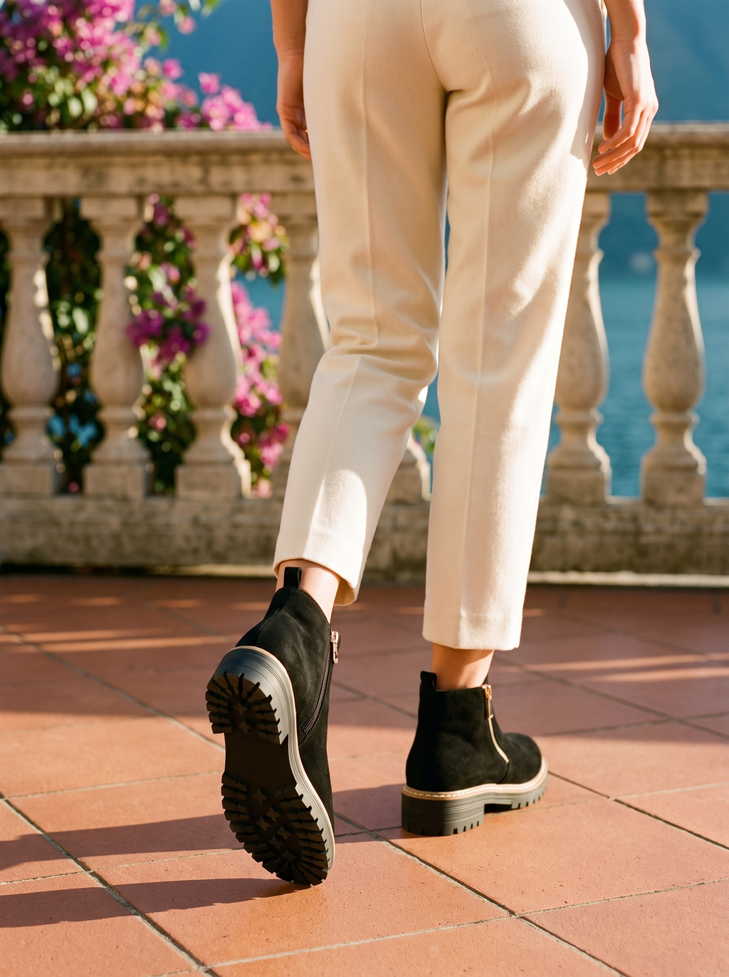 Damskie Botki Ankle Boots Z Zameczkiem