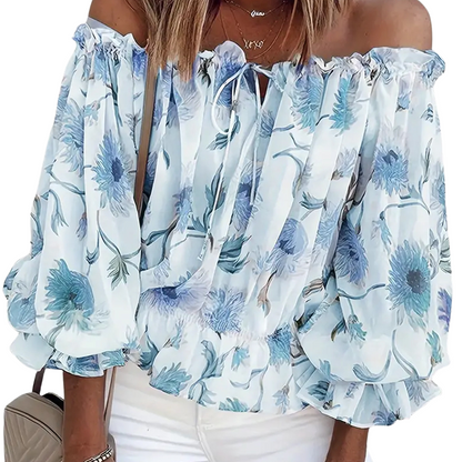 Elegante blusa floral para mujer