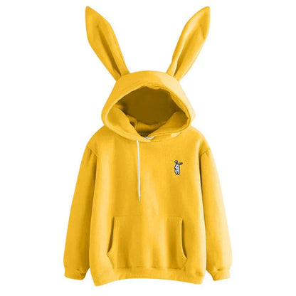 Pera | sudadera de mujer con capucha y orejas de conejo