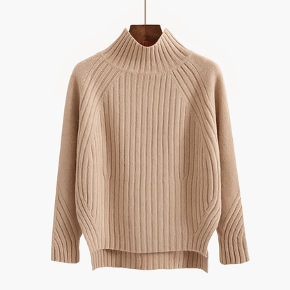 Lina - Jersey de punto con cuello redondo para mujer