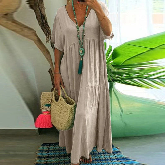 vestido largo casual de mujer
