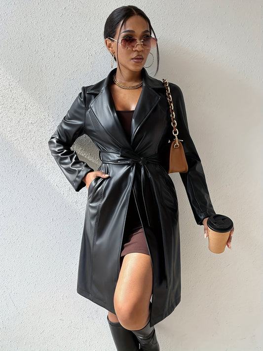 Louise - Chaqueta con solapas de cuero
