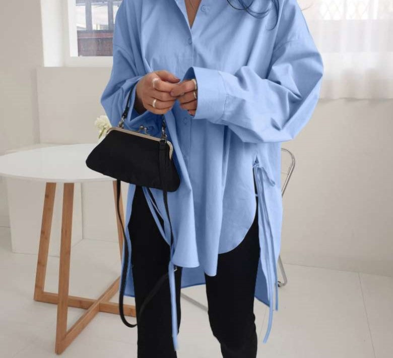 BrookesBlouse I Blusa de gran tamaño para mujer