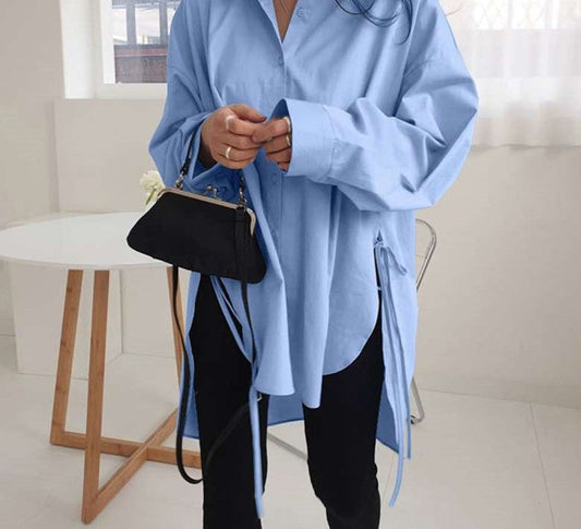 BrookesBlouse I Blusa de gran tamaño para mujer