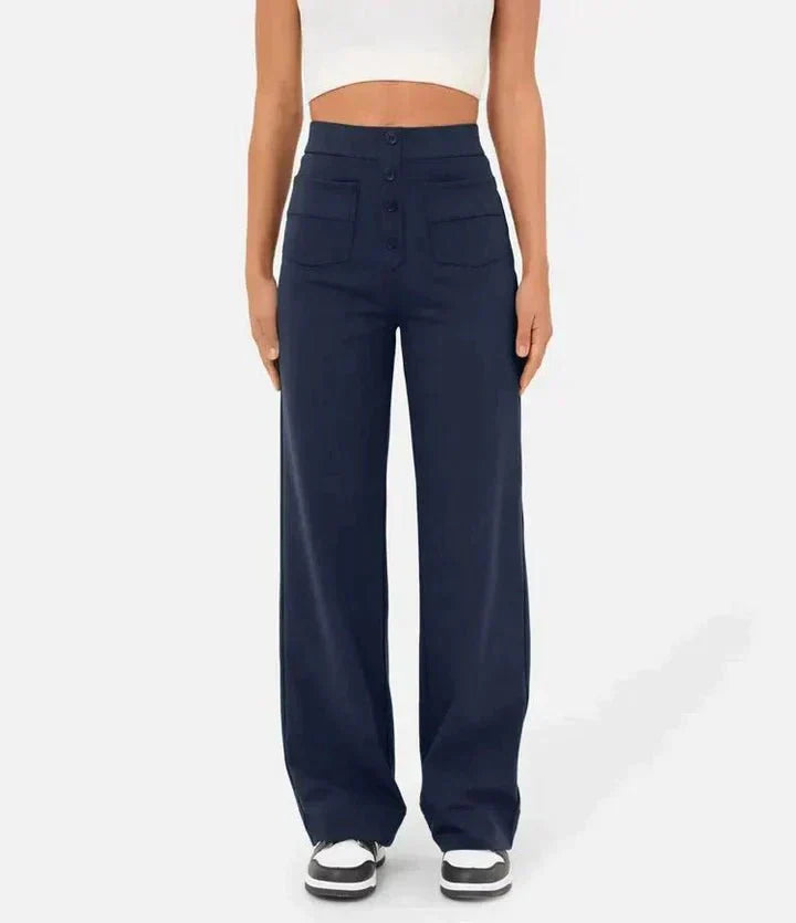 pantalones acampanados chic para mujer