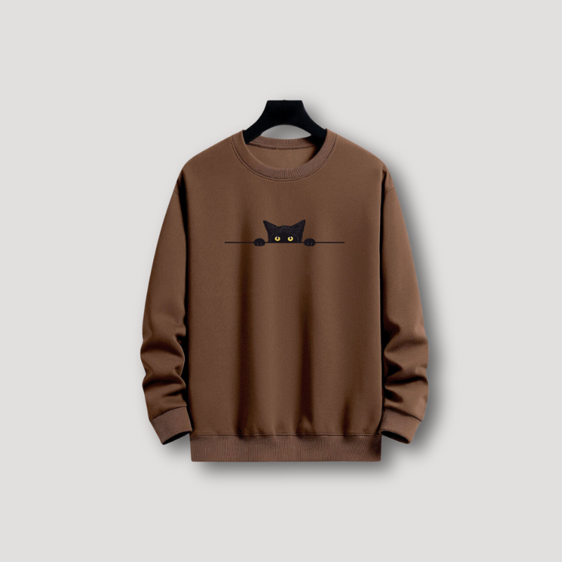 Emil | Sudadera gráfica gato negro