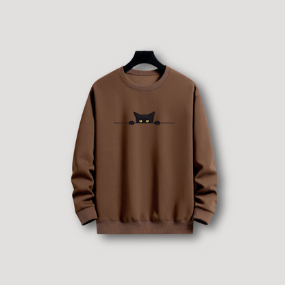 Emil | Sudadera gráfica gato negro
