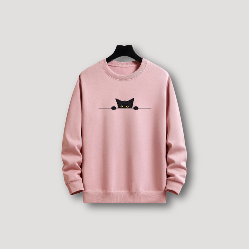 Emil | Sudadera gráfica gato negro