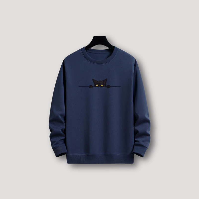 Emil | Sudadera gráfica gato negro