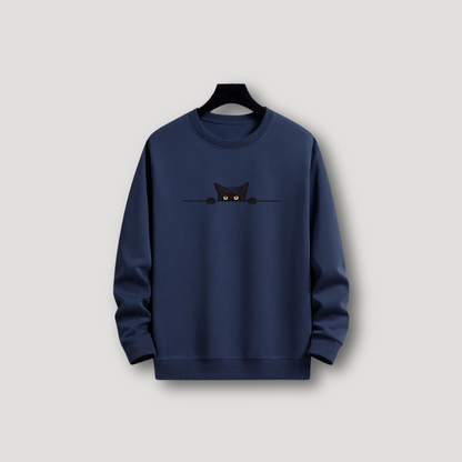 Emil | Sudadera gráfica gato negro