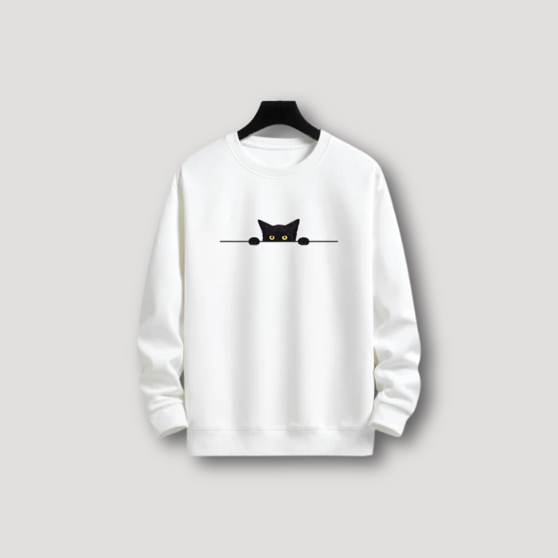 Emil | Sudadera gráfica gato negro