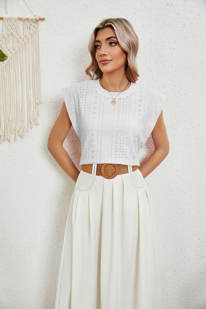 Tete | Camiseta chaleco de verano con mangas cortas huecas