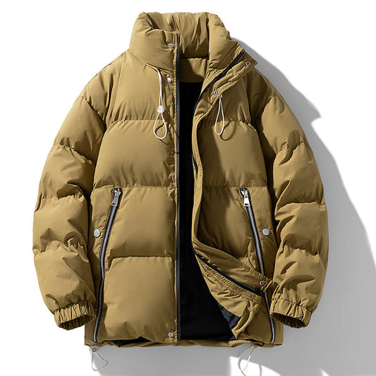 John | Chaqueta de invierno de algodón para hombre con cuello alto | Cálida y forrada, talla grande