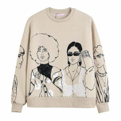 LuxeKnit | Sudaderas informales con estampado de lana