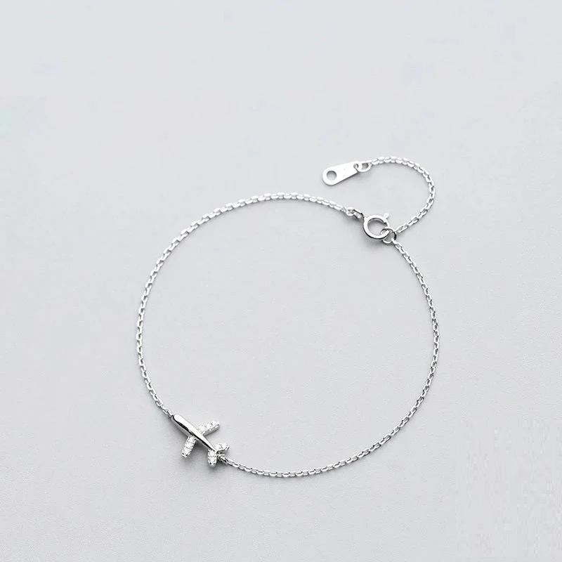 Pulsera de plata para aviones