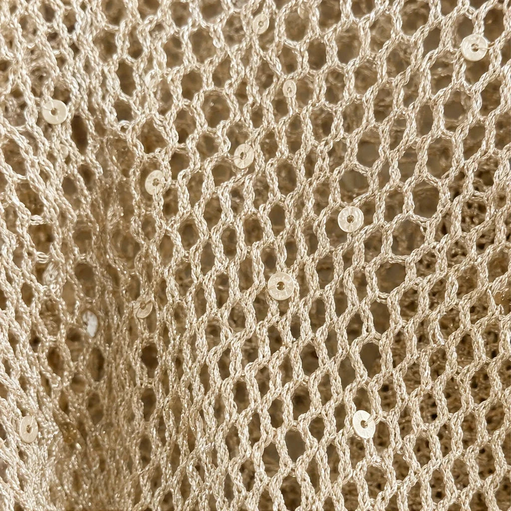 Sweter Damski Cekinowy Szerokie Rozkloszowane Rękawy