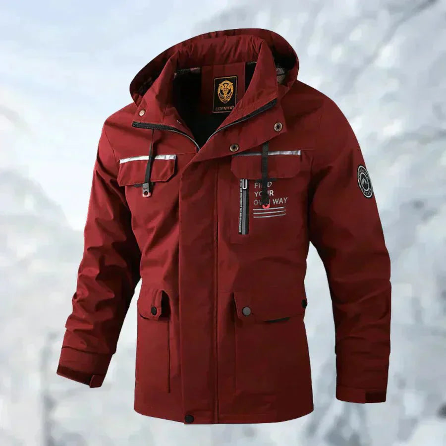 Velur™ | Chaqueta de exterior cómoda, cortaviento e impermeable.