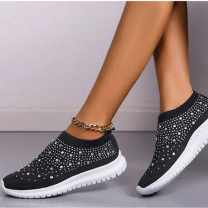 Crystal Slip-on Sneakers | Zapatos Slip-on de moda