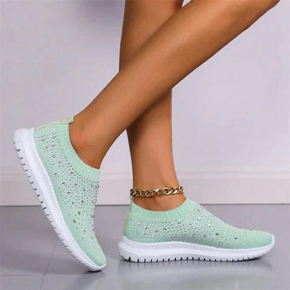 Crystal Slip-on Sneakers | Zapatos Slip-on de moda