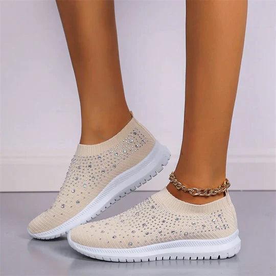 Crystal Slip-on Sneakers | Zapatos Slip-on de moda