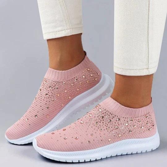 Crystal Slip-on Sneakers | Zapatos Slip-on de moda