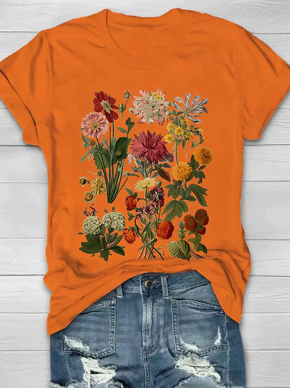 Yana | Camiseta Floral Vintage Estilo Retro para Casual Chic