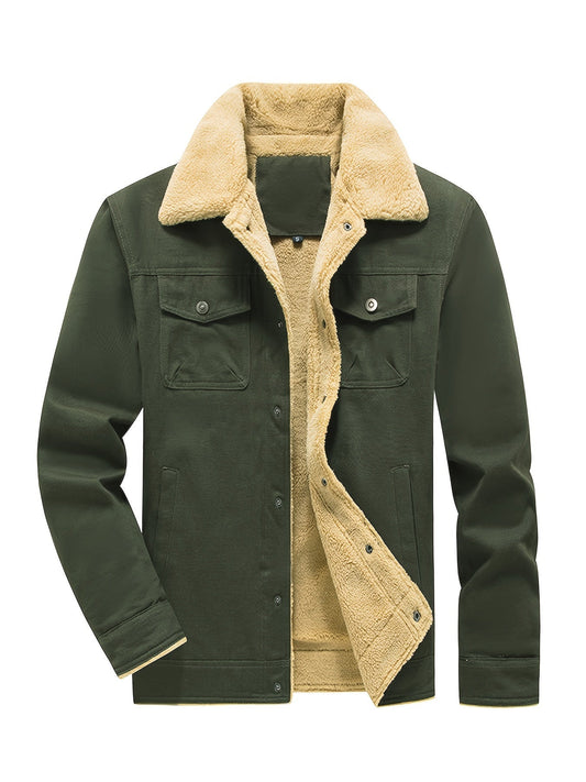 Chaqueta de invierno con capucha para hombre | Ideal para actividades al aire libre en invierno