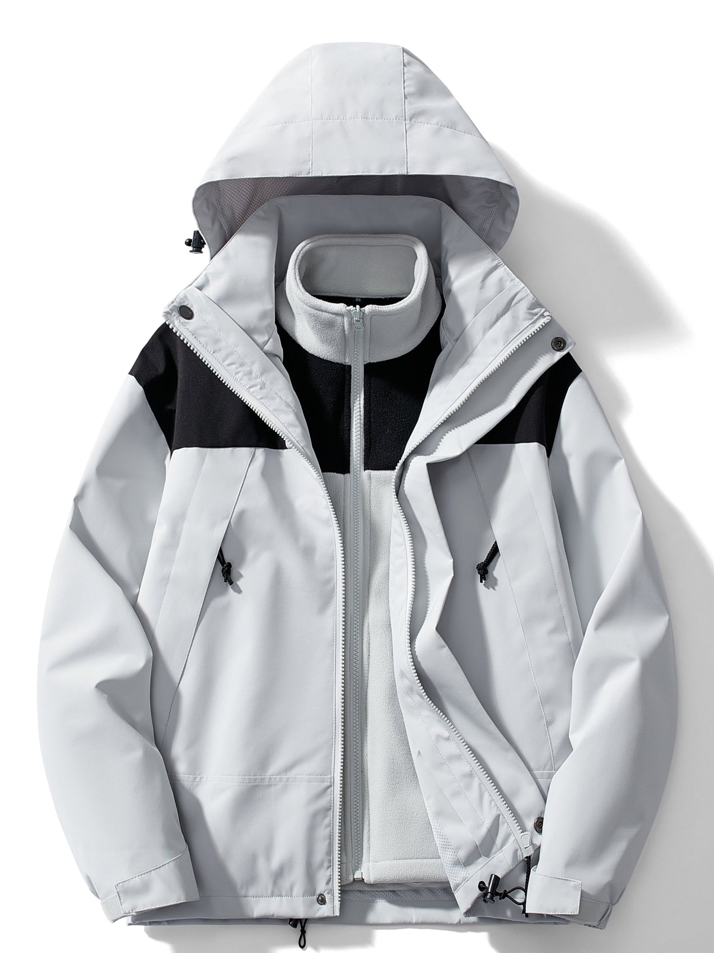 Chaqueta de invierno casual 3 en 1 con capucha para mujer | Ideal para otoño/invierno
