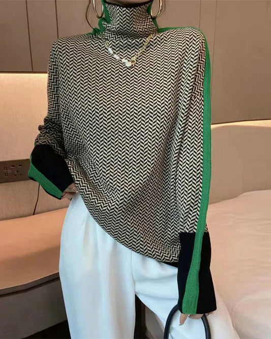 Tara | Jersey de cuello alto elegante y cómodo para mujer