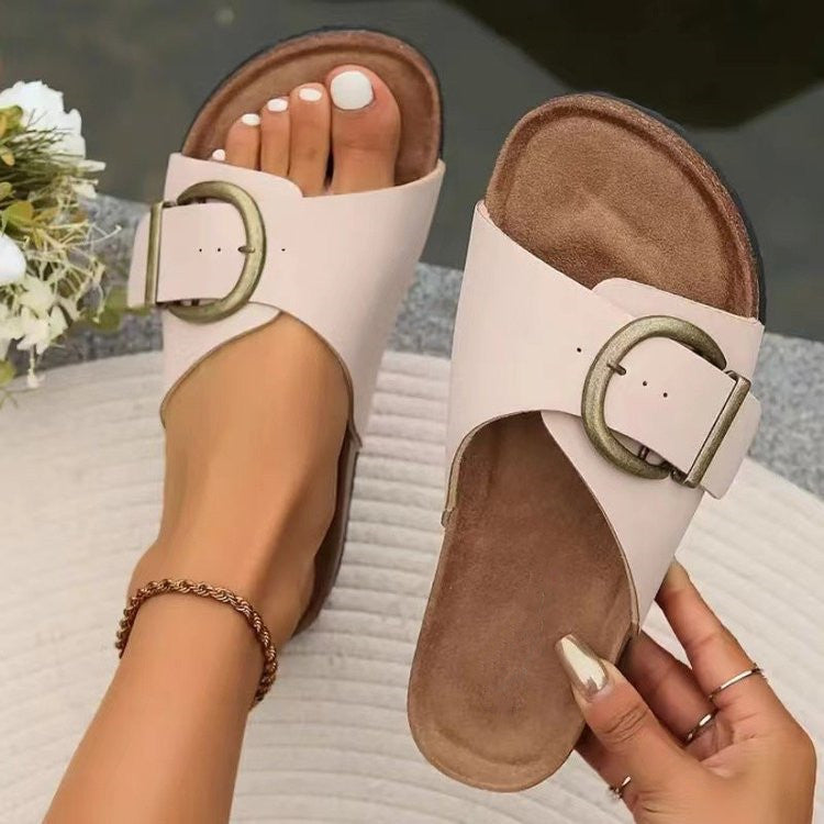 Layla® | Sandalias de mujer con hebilla grande